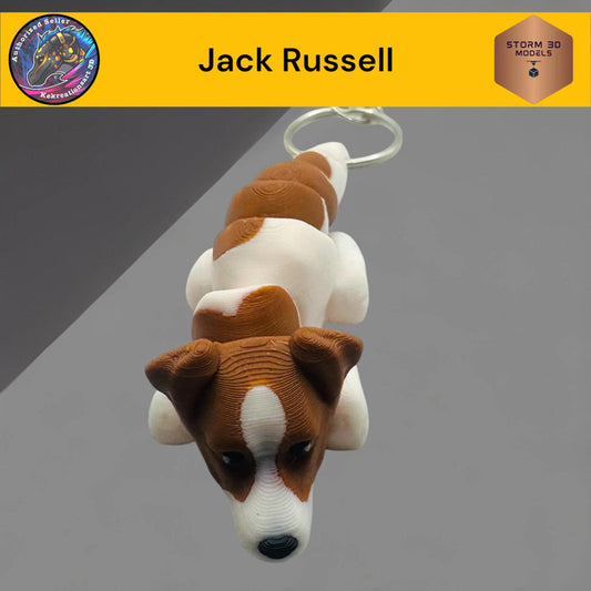 Pawfect Pets Baby Jack Russell Keychain 3D Printed