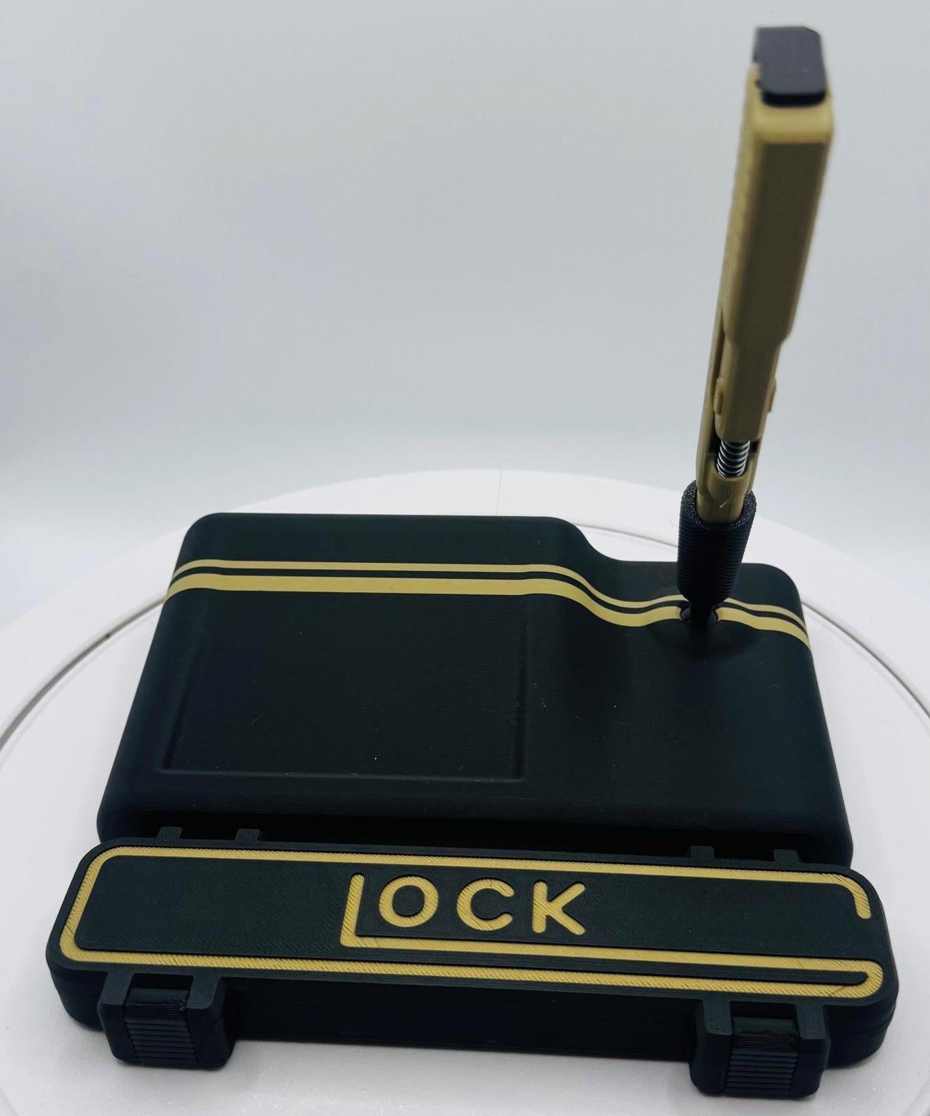 Glock-Inspired Sand G2 Pilot Pen – 3D Printed Novelty Handgun-Themed Pen with Functional Ink Refill, Unique Gift for Tactical Gear Fans