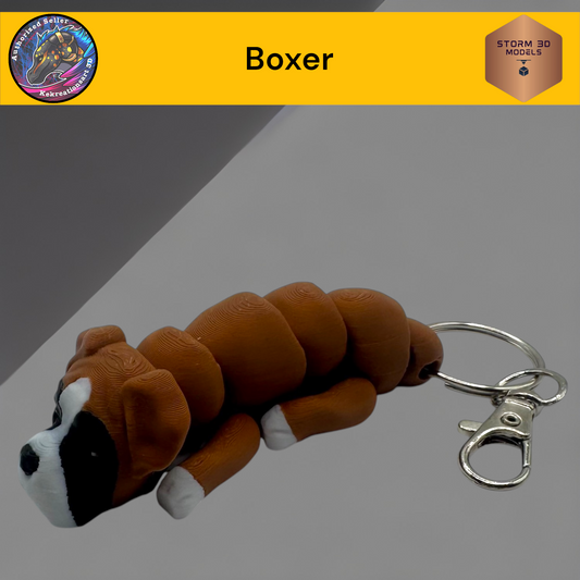 Baby Boxer 3d Printed Flexi Keychain