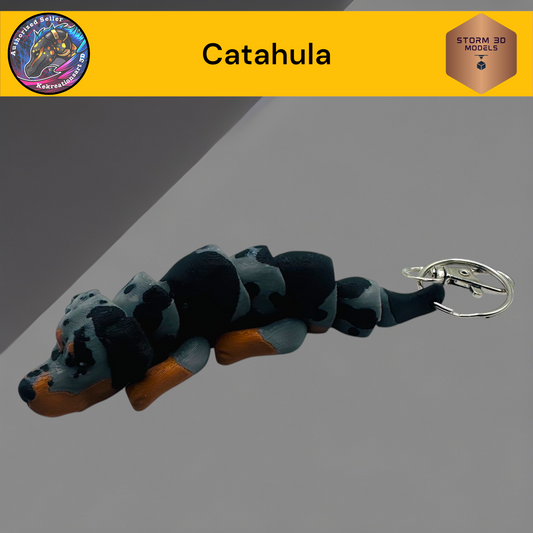 Baby Catahula 3d Printed Flexi Keychain