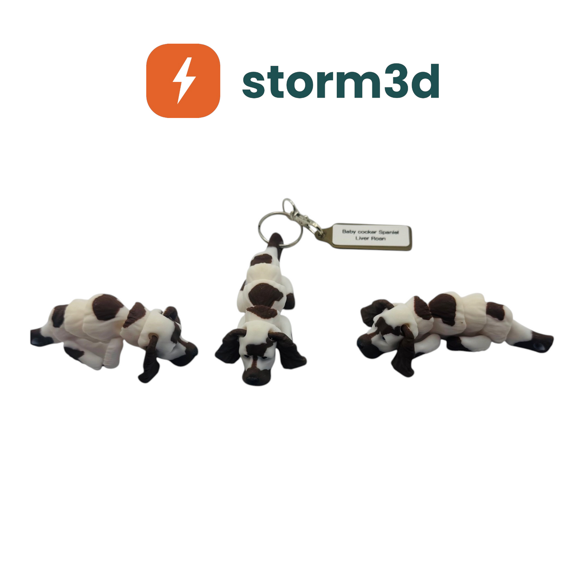Pawfect Pets – Baby Cocker Spaniel (Liver Roan) Keychain