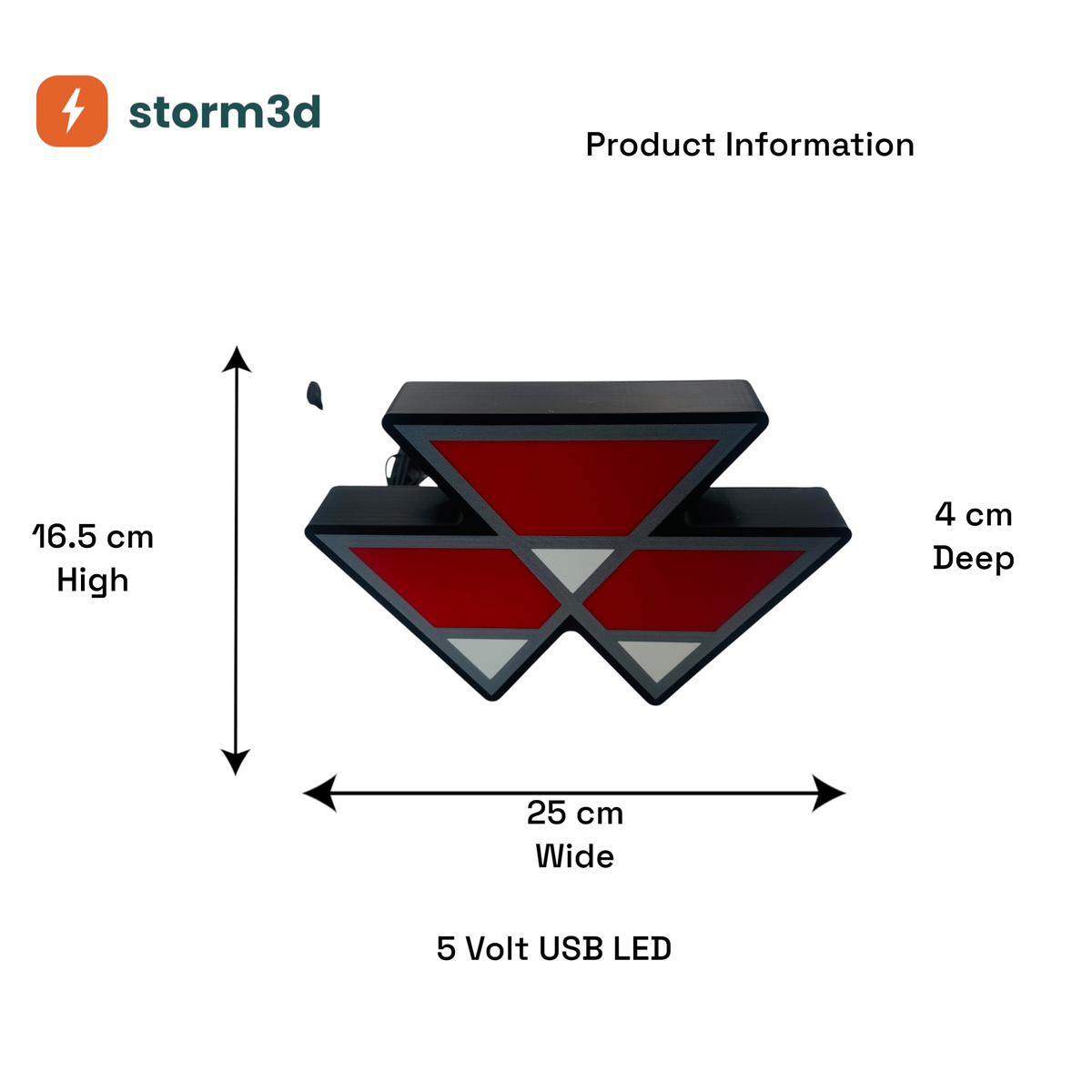 Massey Ferguson Lightbox – Logo Only, Standing, USB
