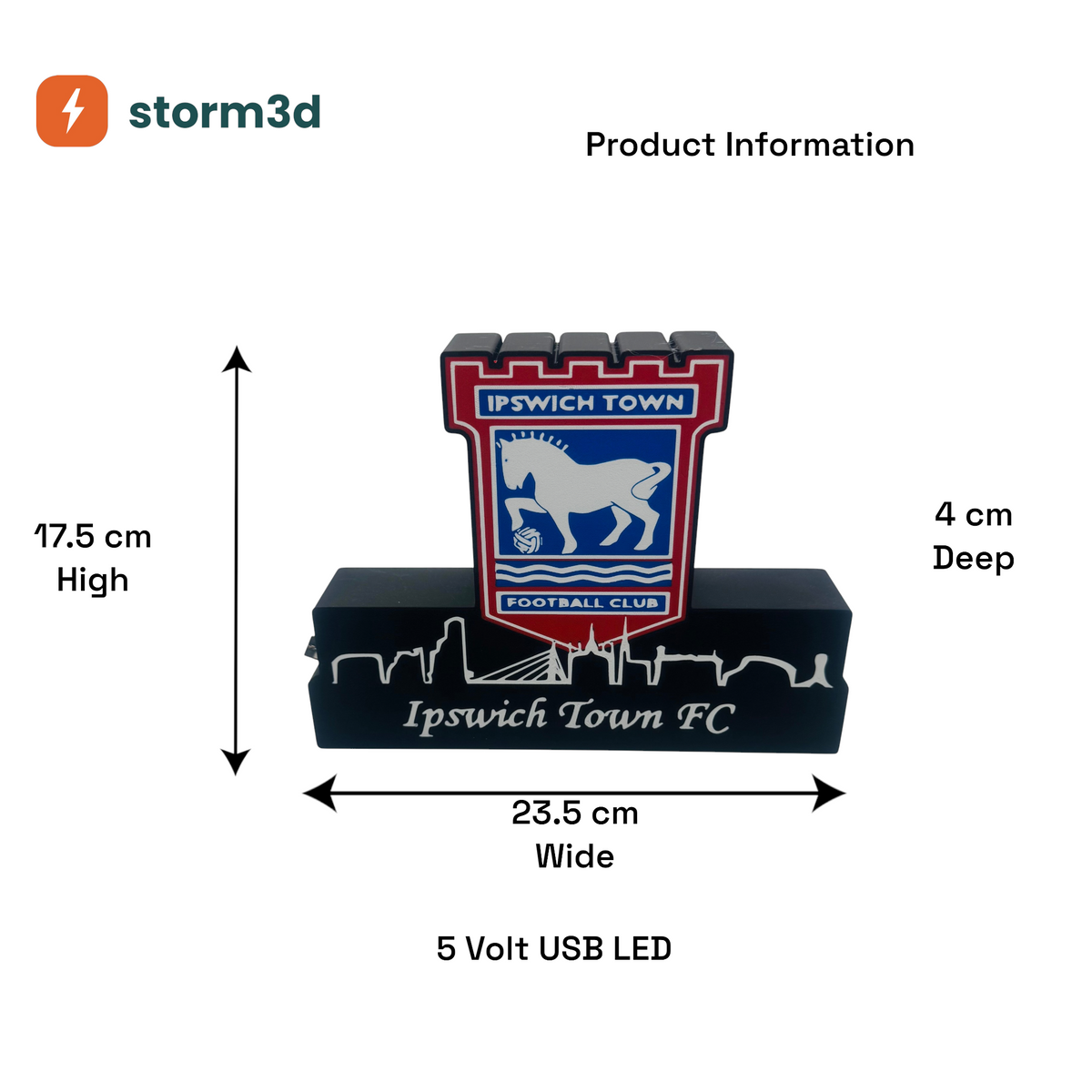 Ipswich Town Football Club Lightbox – USB