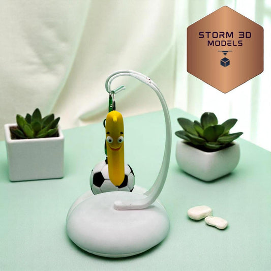 3D Printed Chicken & Banana Keychain Combo – Flexi Articulated Fidget Toy Set