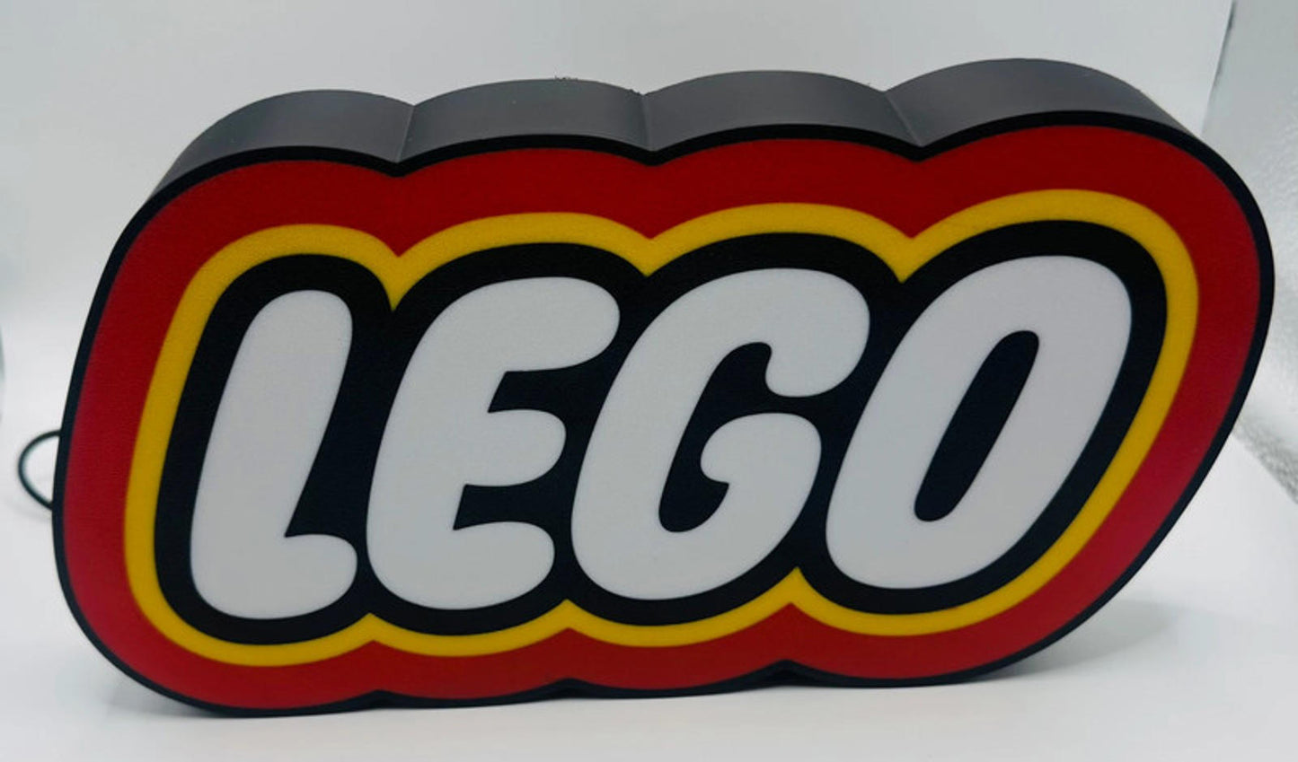 Lego inspired LED Lightbox, 3D printed night light