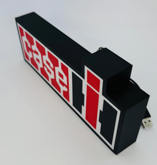 Case IH Retro style led light box sign, farm, tractor, man cave