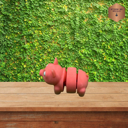 Trashcan Farm - 3D Printed Trashcan Animals – 4-Pack of Flexi Pets in Mini Bin