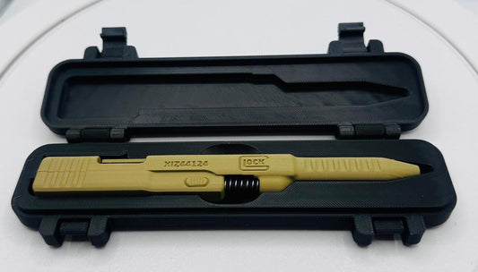 Glock-Inspired Sand G2 Pilot Pen – 3D Printed Novelty Handgun-Themed Pen with Functional Ink Refill, Unique Gift for Tactical Gear Fans