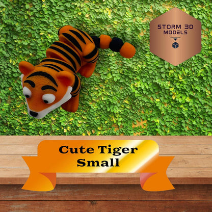 3D Printed Flexi Pets (4) in a Trash Can 2 – Cute Wiggly Animal Toy, Fidget Gift, Funny Collectible Desk Pet
