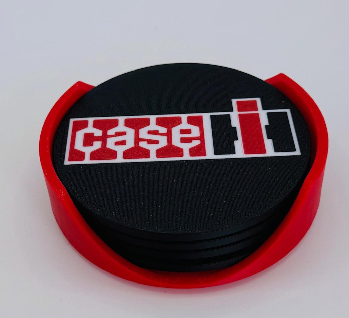 Case IH Retro Round Coaster set, farm themed accessory