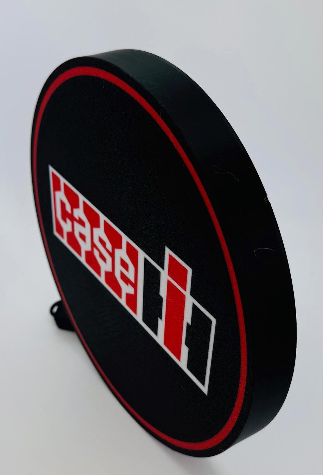 Case IH Retro style led light box sign, Hanging Type, farm, tractor, man cave