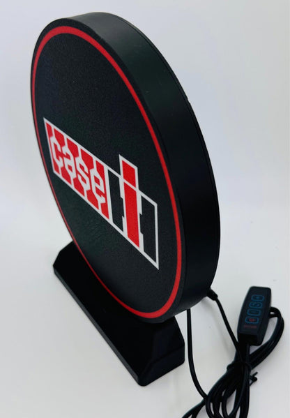 Case IH Retro style led light box sign, Standing Type, farm, tractor, man cave