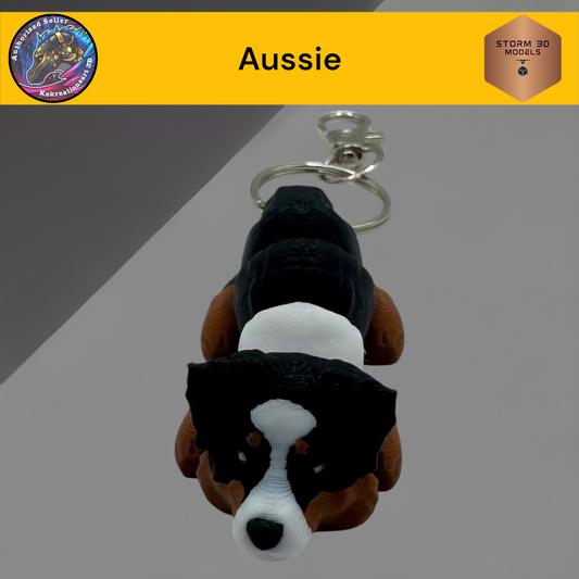 Baby Aussie 3D Printed Flexi Keychain