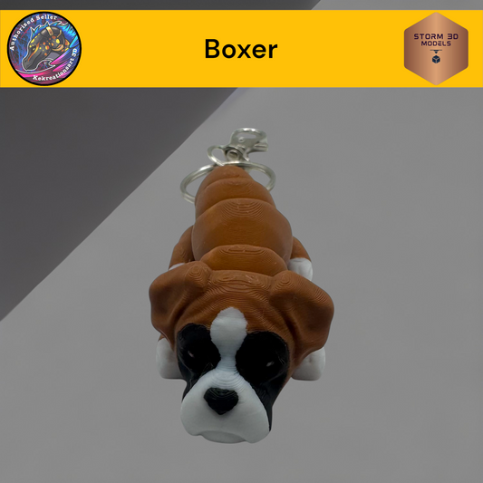 Baby Boxer 3d Printed Flexi Keychain