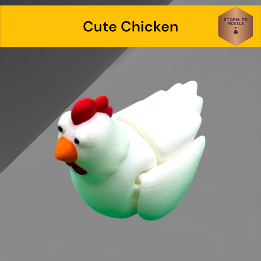 Cute Chicken fidget toy 3D Printed