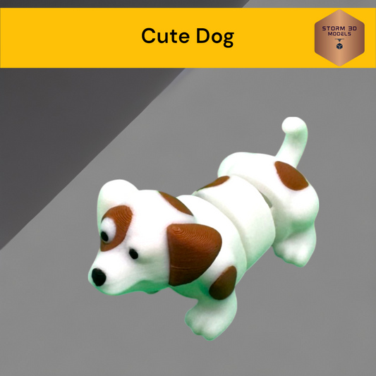 Cute Dog fidget toy 3D Printed