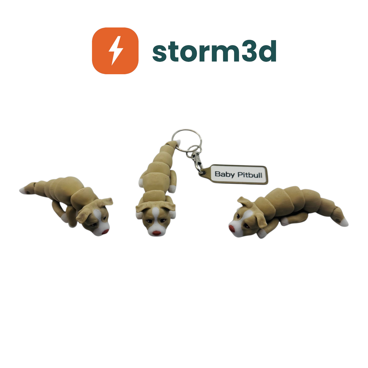 Pawfect Pets – Baby Pitbull Keychain