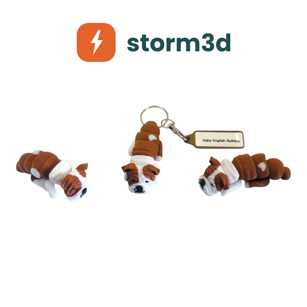 Pawfect Pets – Baby English Bulldog Keychain