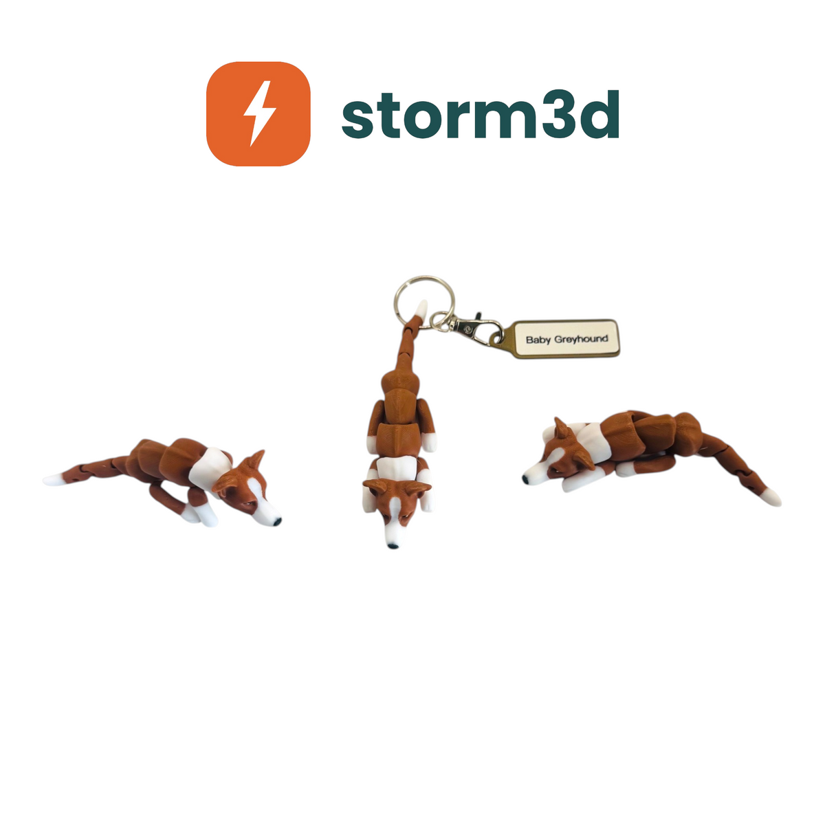 Pawfect Pets – Baby Greyhound Keychain