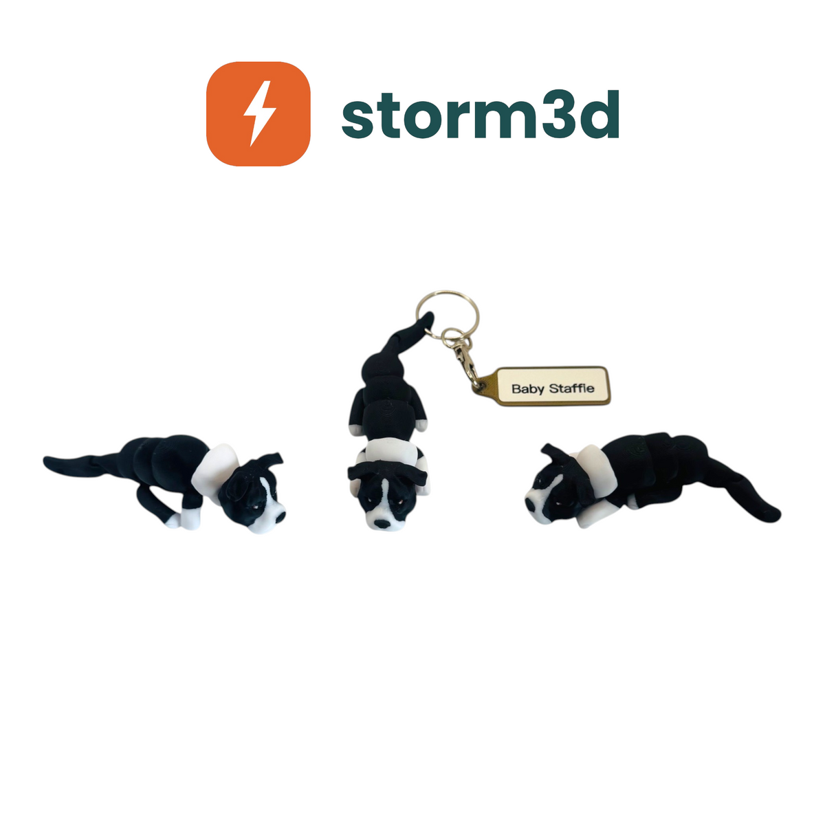 Pawfect Pets – Baby Staffie Keychain