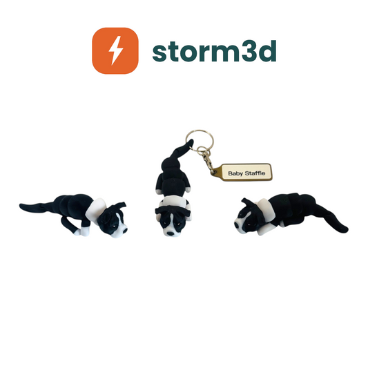 Pawfect Pets – Baby Staffie Keychain