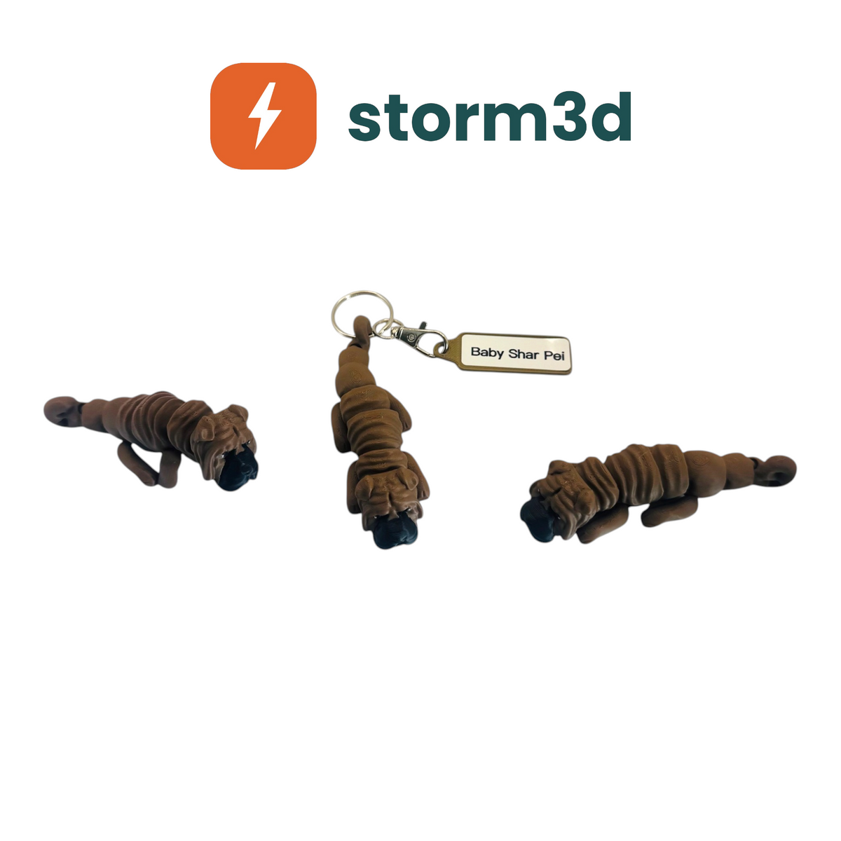 Pawfect Pets – Baby Shar Pei Keychain