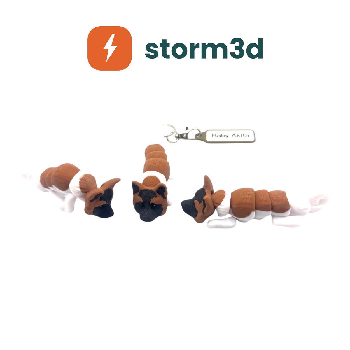 Pawfect Pets – Baby Akita Keychain