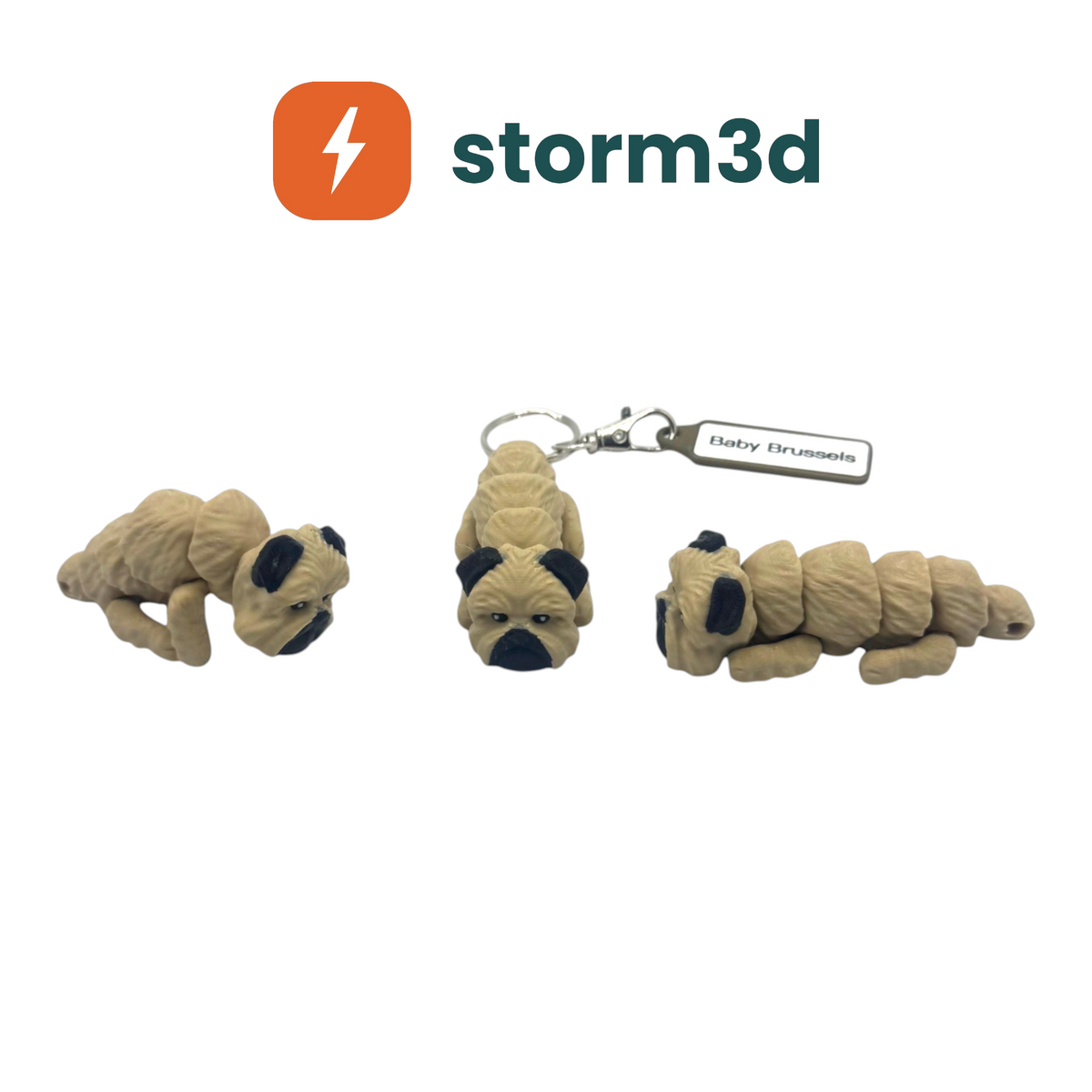 Pawfect Pets – Baby Brussels Griffon Keychain