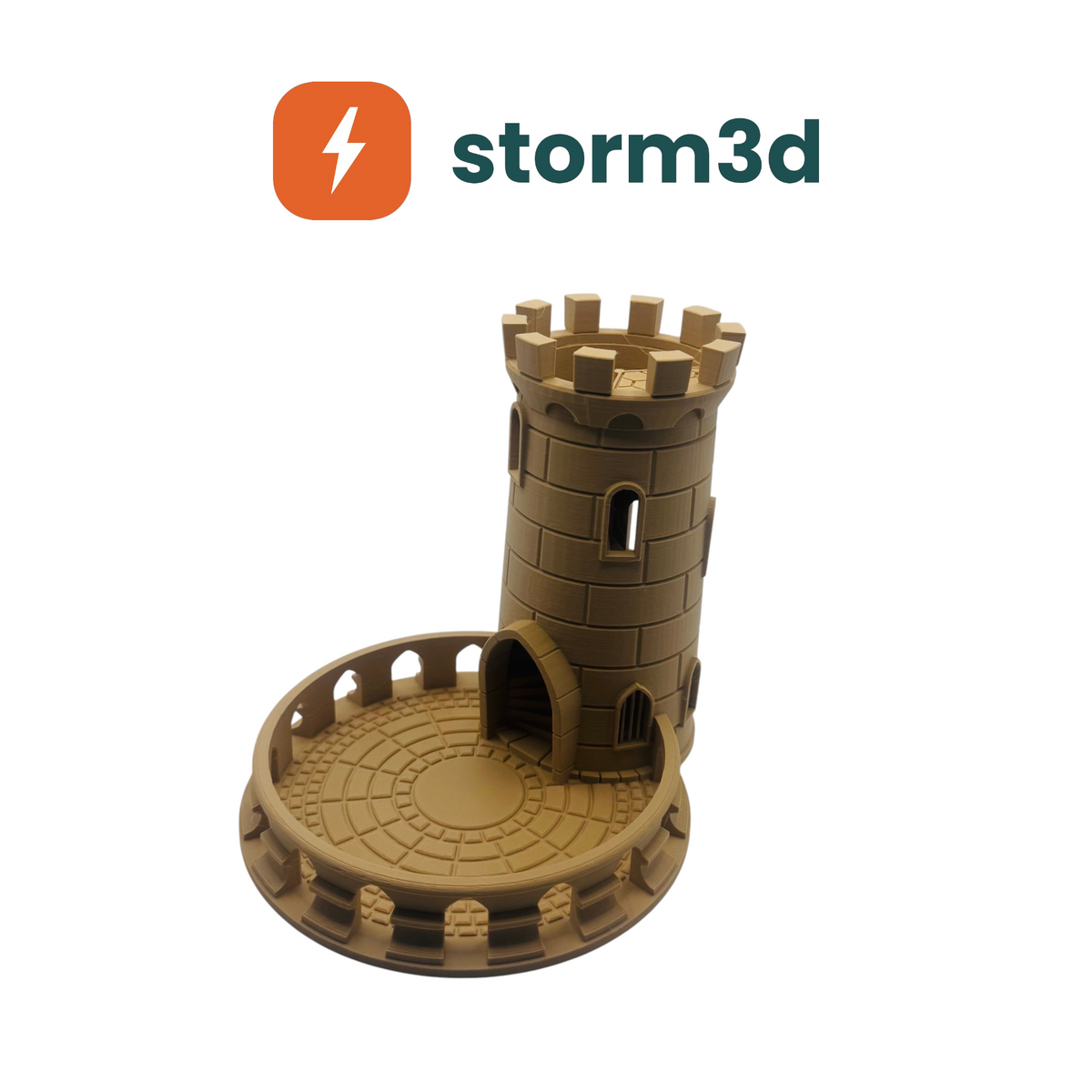 Castle Dice Tower in Burly Wood