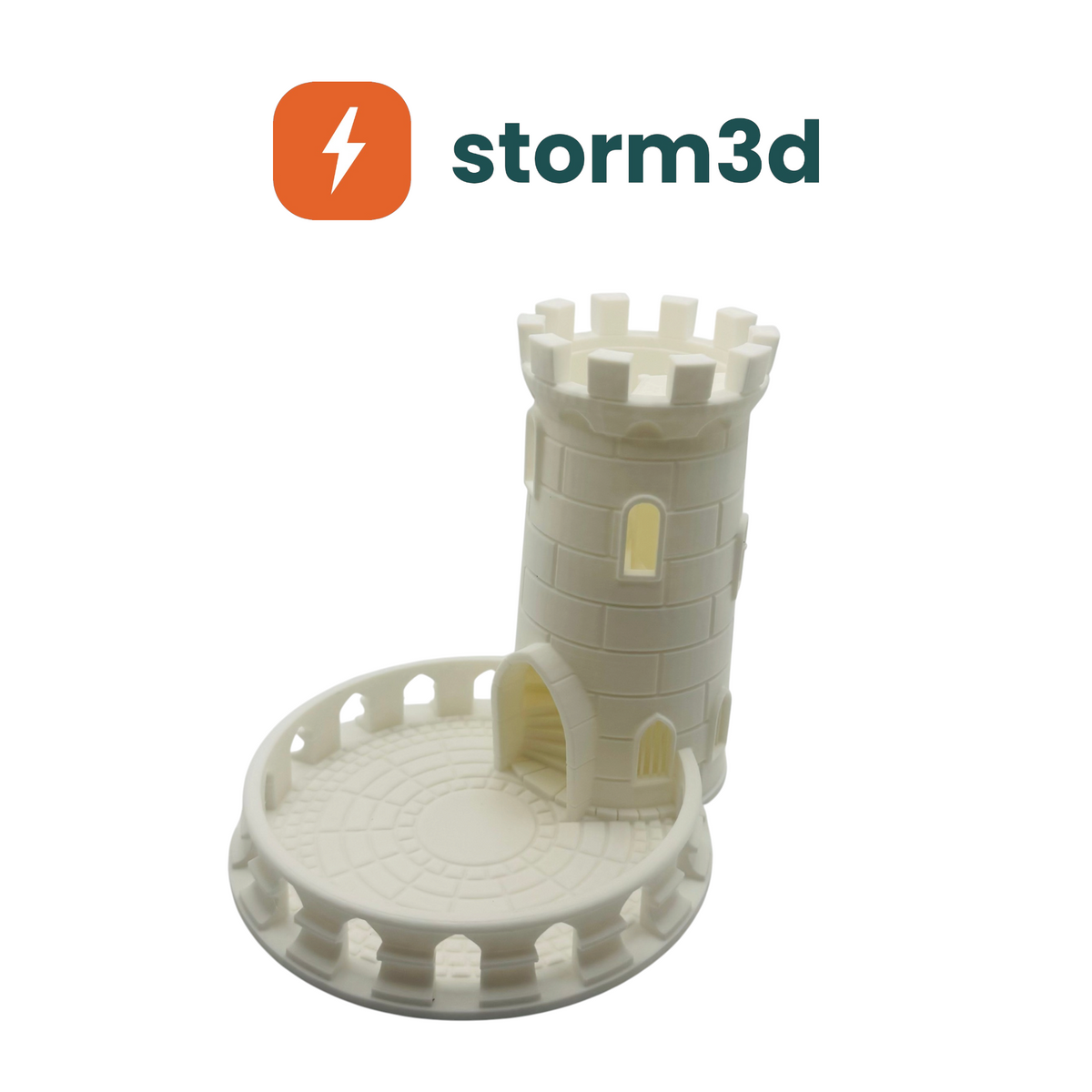 Castle Dice Tower in White