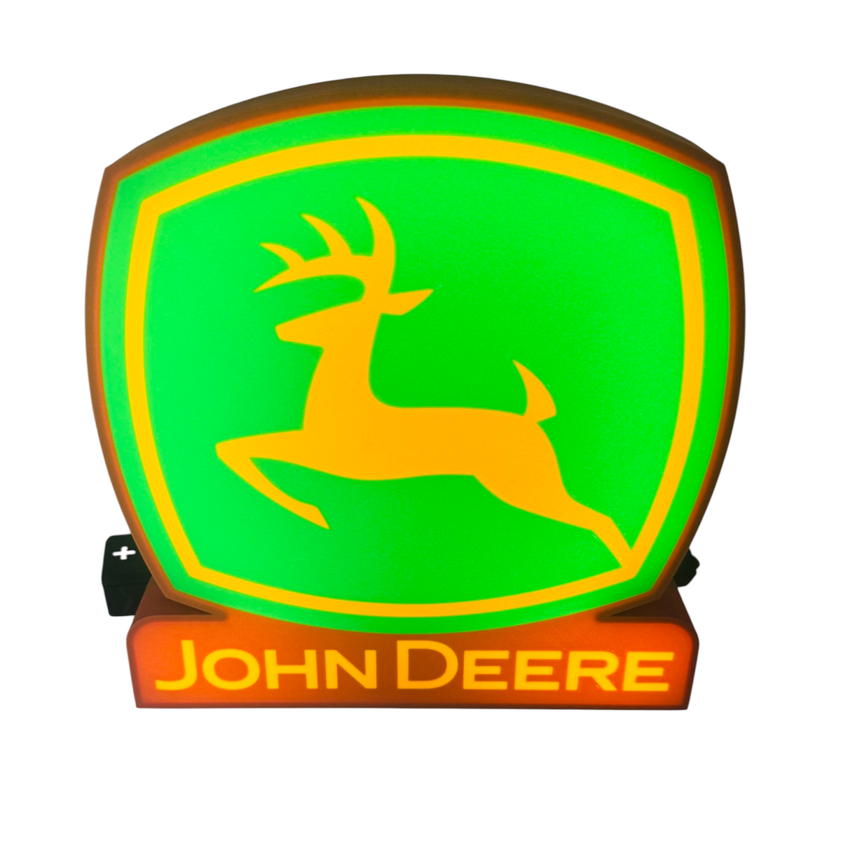 John Deere Lightbox – Standing, USB, Brown