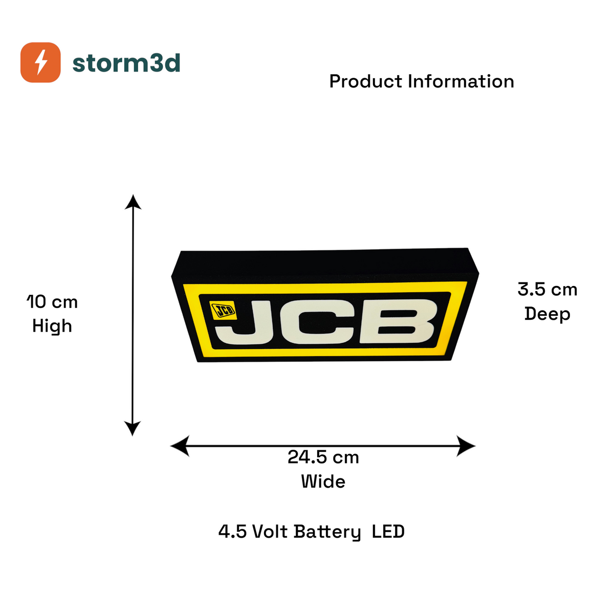 JCB Lightbox – Box Type, New Style, Battery