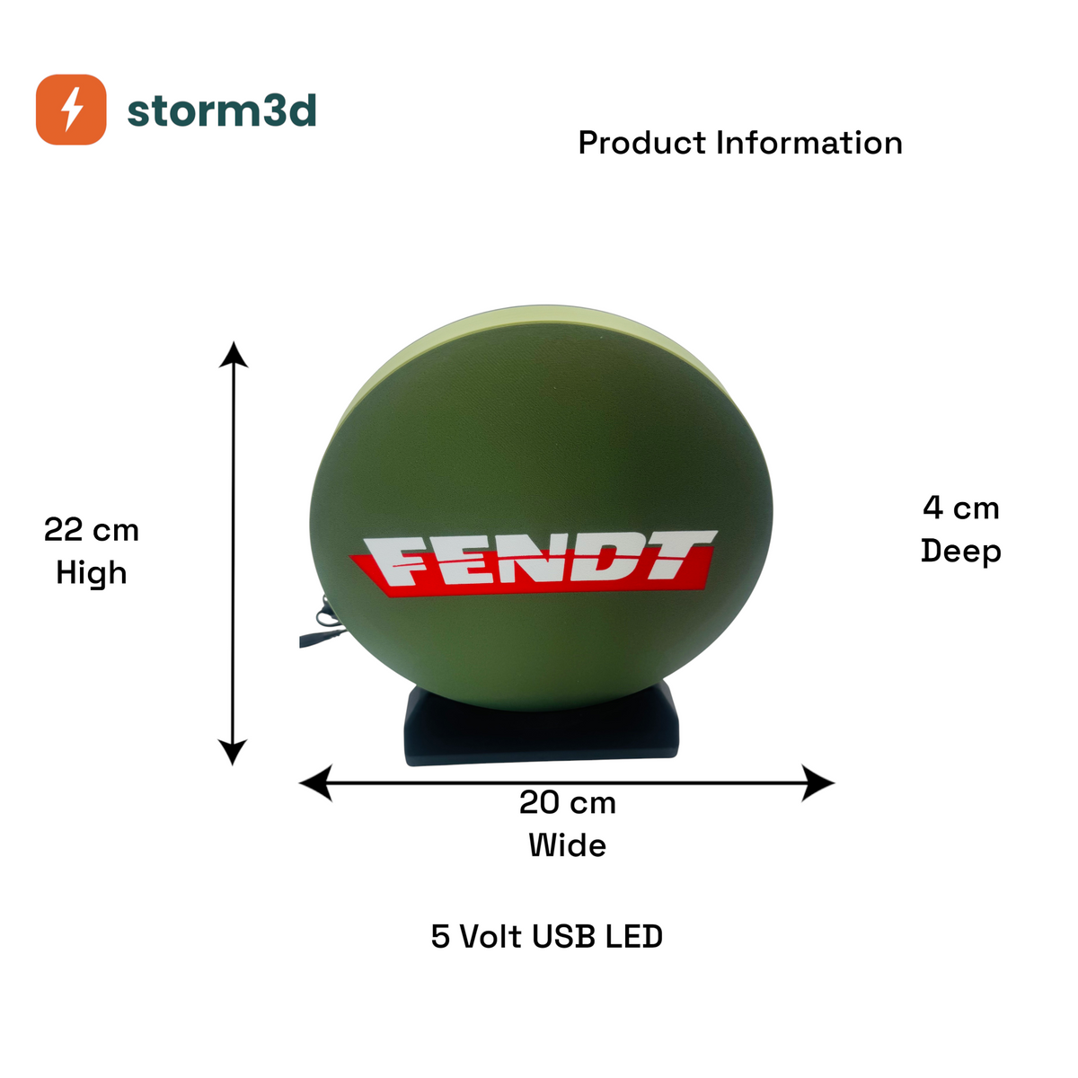 Fendt Lightbox – New Style, Uni Standing, USB