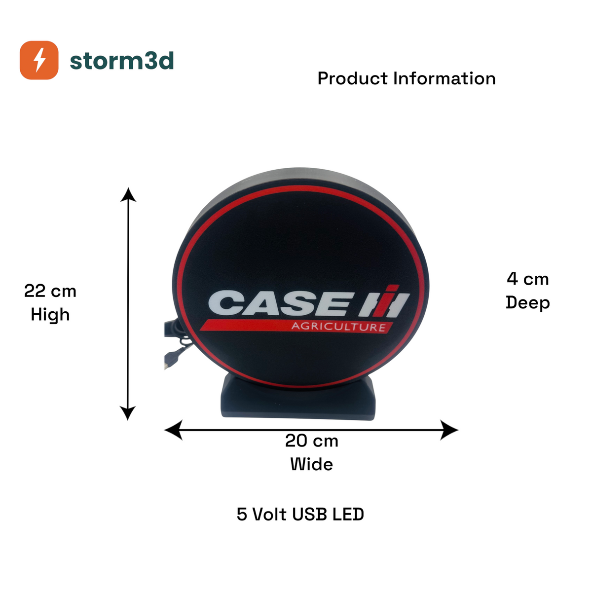 Case IH Lightbox – New Style, Uni Standing, USB
