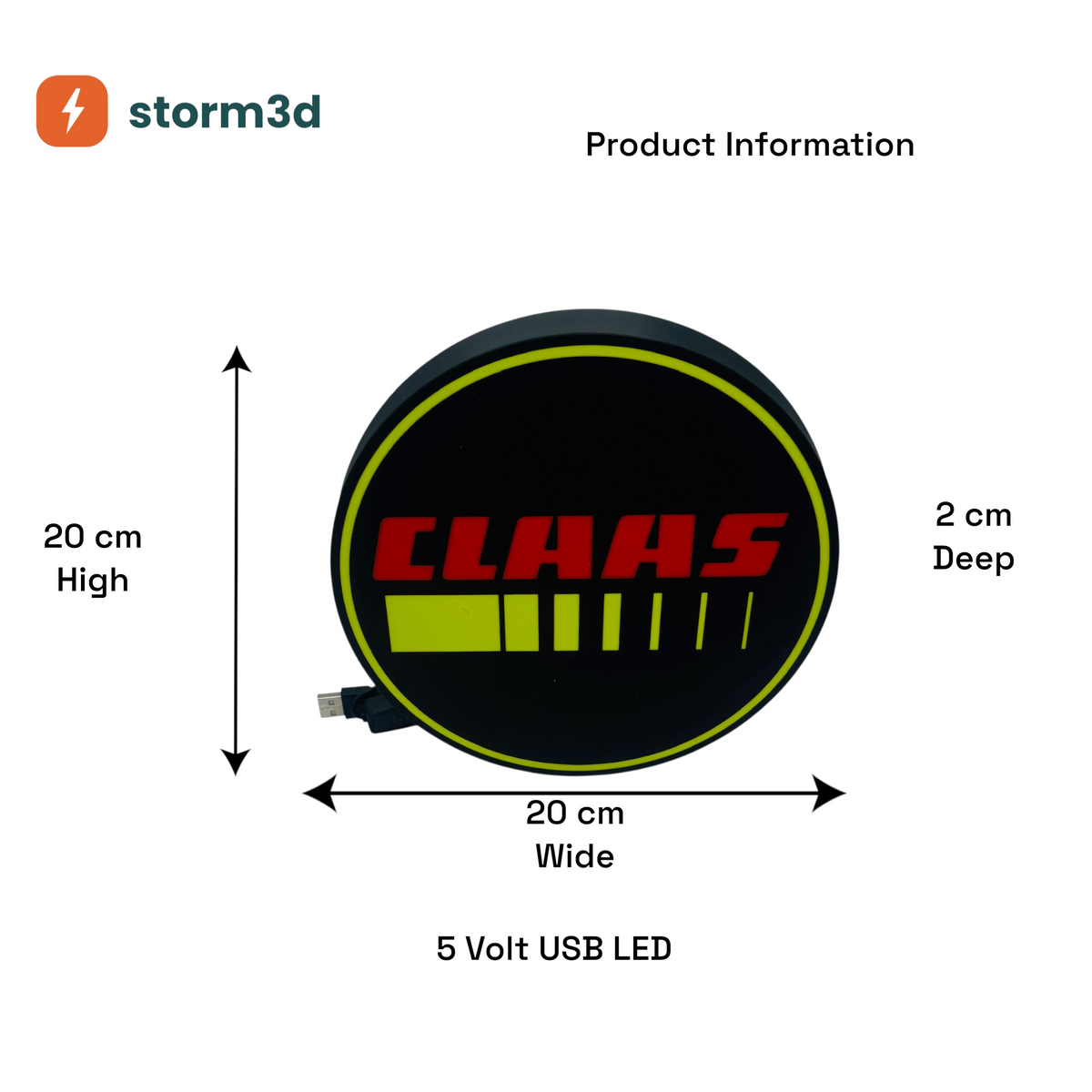 Claas Lightbox – Uni Hanging, USB