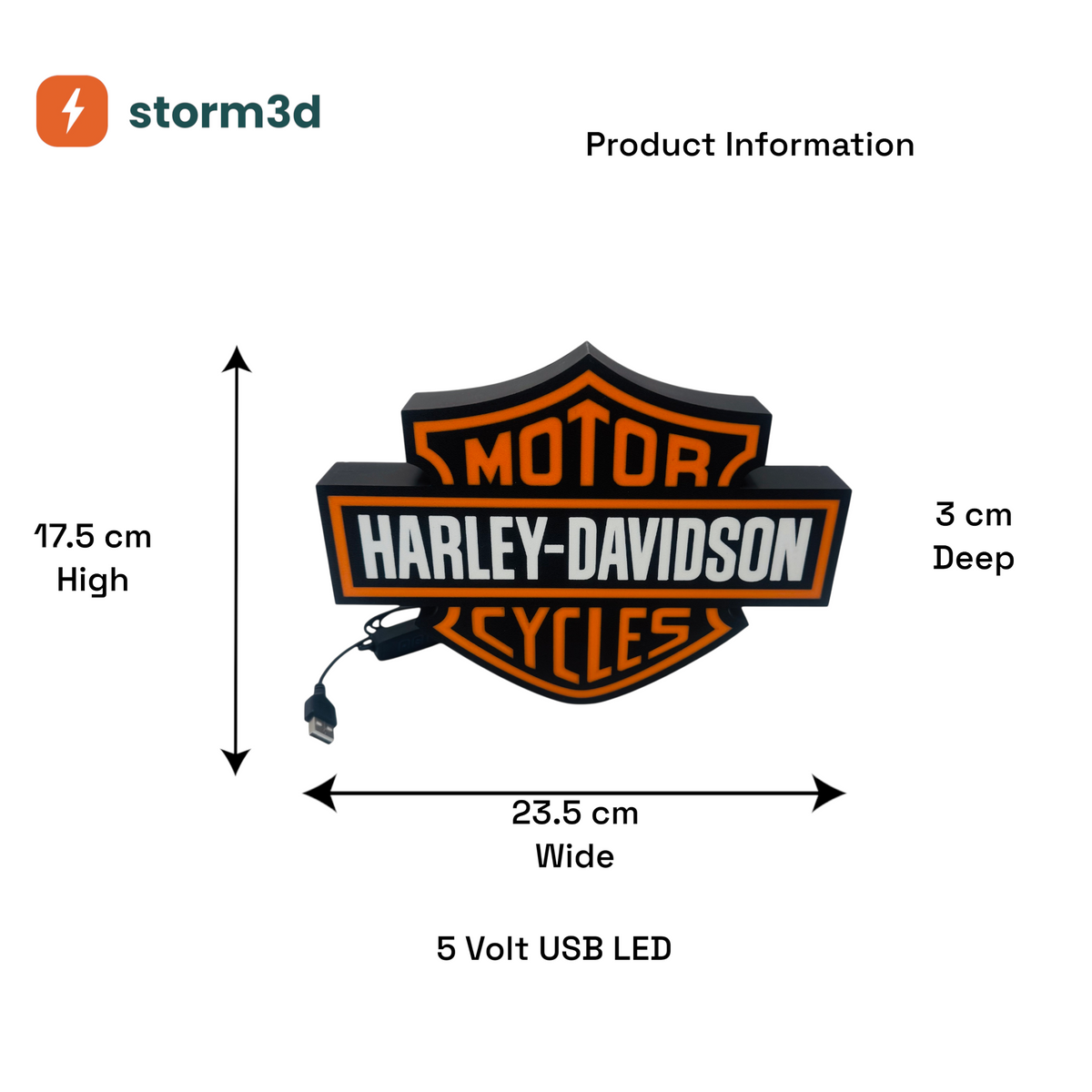 Harley Davidson Lightbox – Type 1, USB