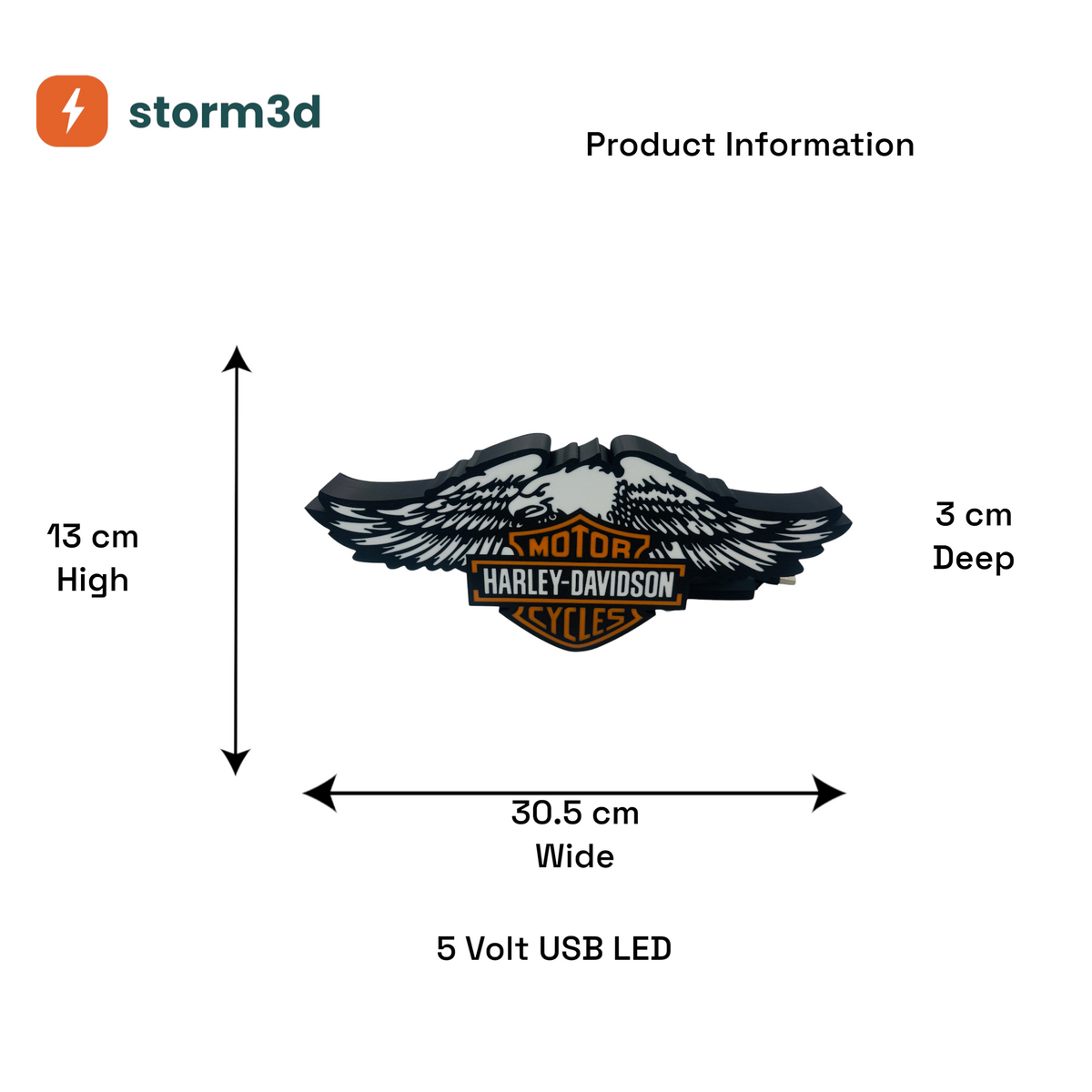 Harley Davidson Lightbox – Type 2, USB