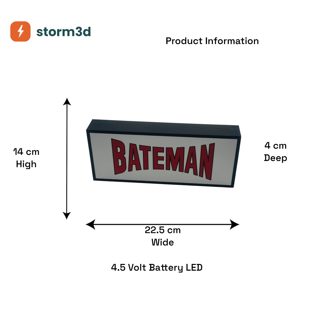 Bateman Lightbox – Old Style, Uni Box, Battery