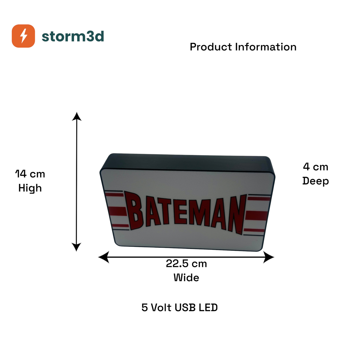 Bateman Lightbox – Old Style, Box Type, USB