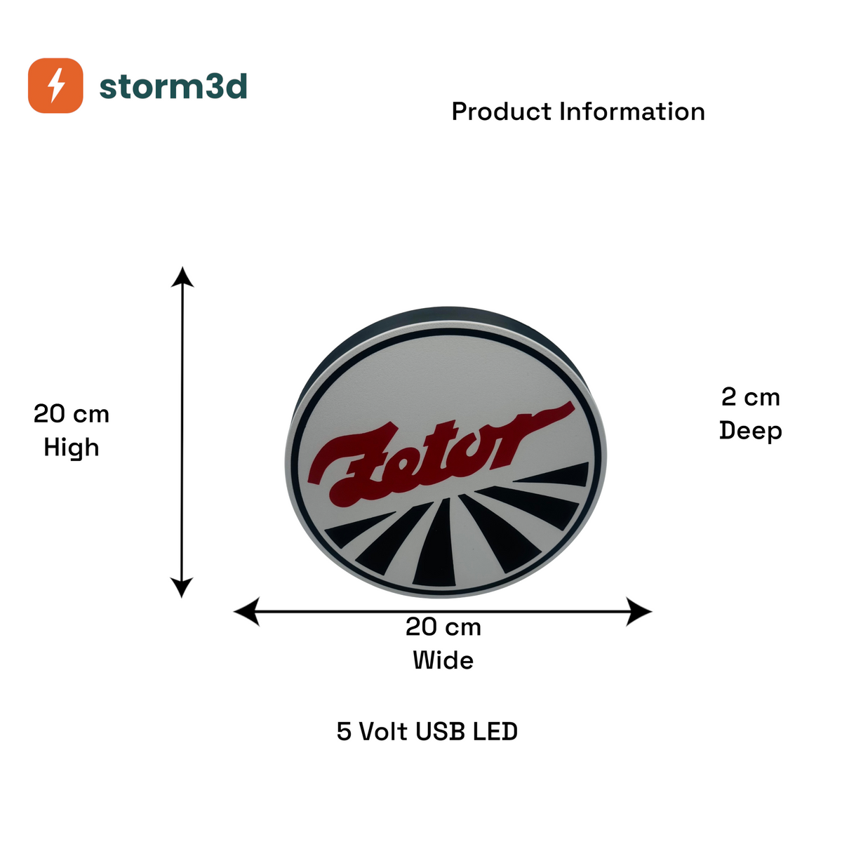 Zetor Lightbox – Uni Hanging, USB
