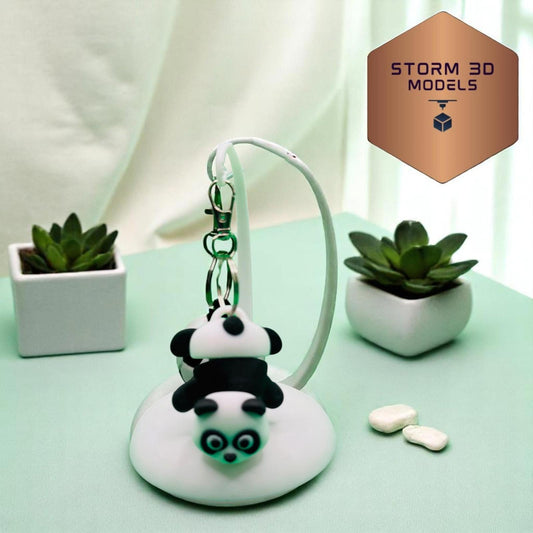 3D Printed Flexi Panda Keychain – Cuddly, Wiggly & Cute for Panda Lovers!