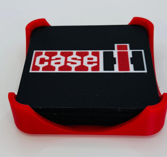 Case IH Retro Square Coaster set, farm themed accessory