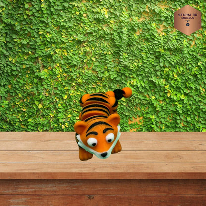 Trashcan Zoo 1 - 3D Printed Trashcan Animals – 4-Pack of Flexi Pets in Mini Bin