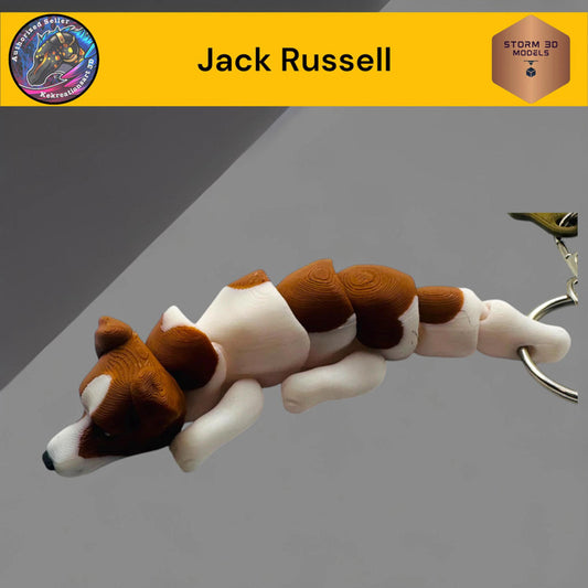 Pawfect Pets Baby Jack Russell Keychain 3D Printed