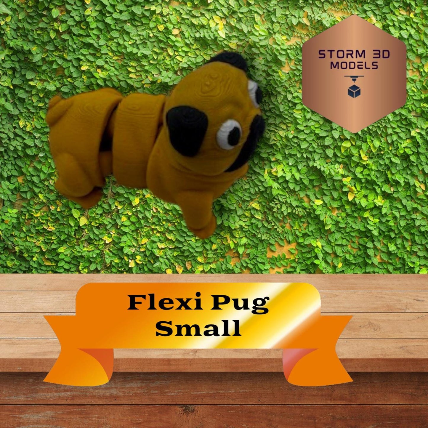 3D Printed Flexi Pets (4) in a Trash Can 1 – Cute Wiggly Animal Toy, Fidget Gift, Funny Collectible Desk Pet