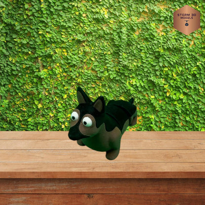 Trashcan Pets - 3D Printed Trashcan Animals – 4-Pack of Flexi Pets in Mini Bins